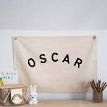Load image into Gallery viewer, Personalised Wall Flag - Font 2