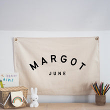 Load image into Gallery viewer, Personalised Wall Flag - Font 2