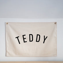 Load image into Gallery viewer, Personalised Wall Flag - Font 1