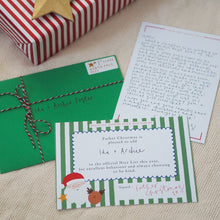 Load image into Gallery viewer, Personalised Nice List Certificate &amp; Letter from Father Christmas