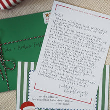 Load image into Gallery viewer, Personalised Nice List Certificate &amp; Letter from Father Christmas