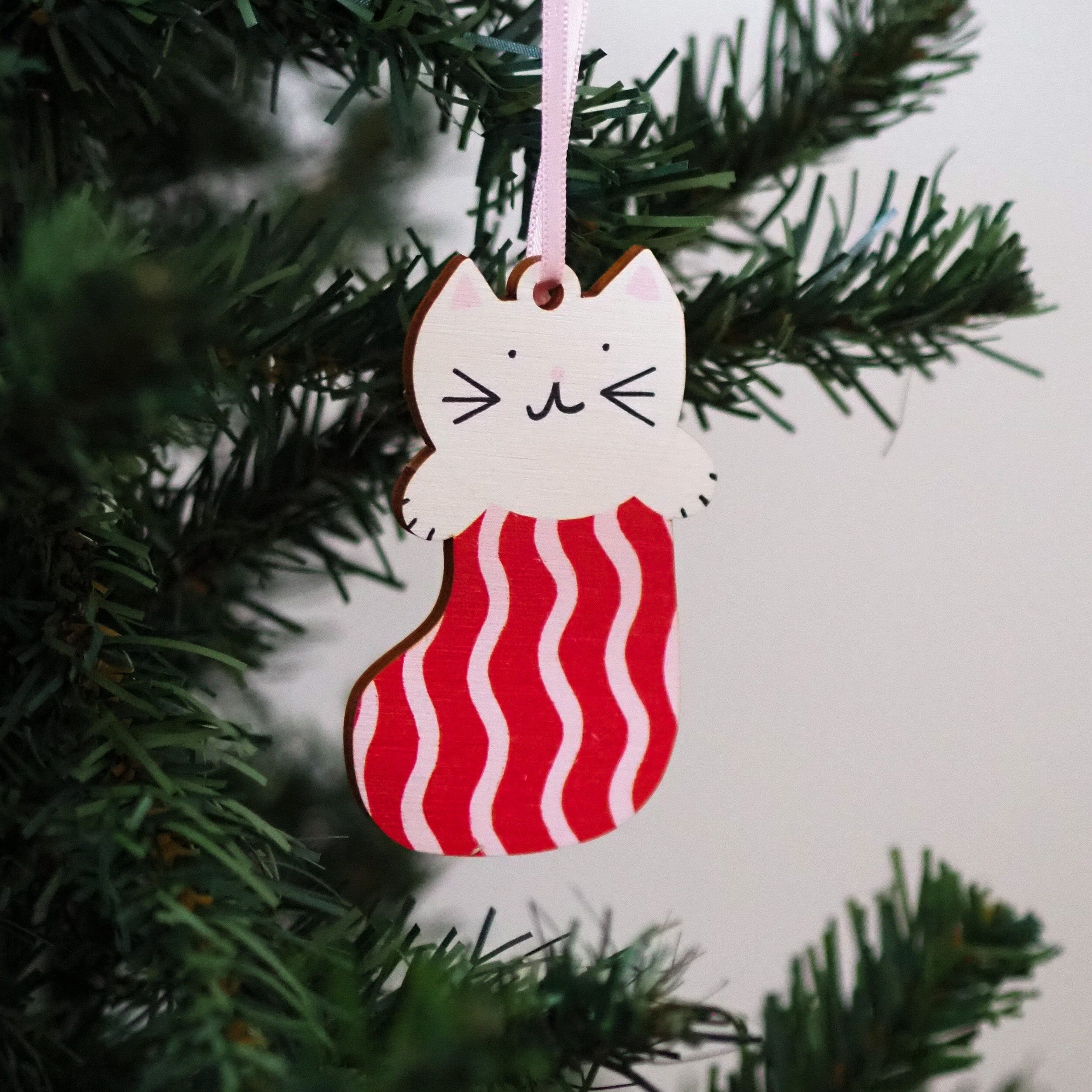 Kitty Wooden Decoration