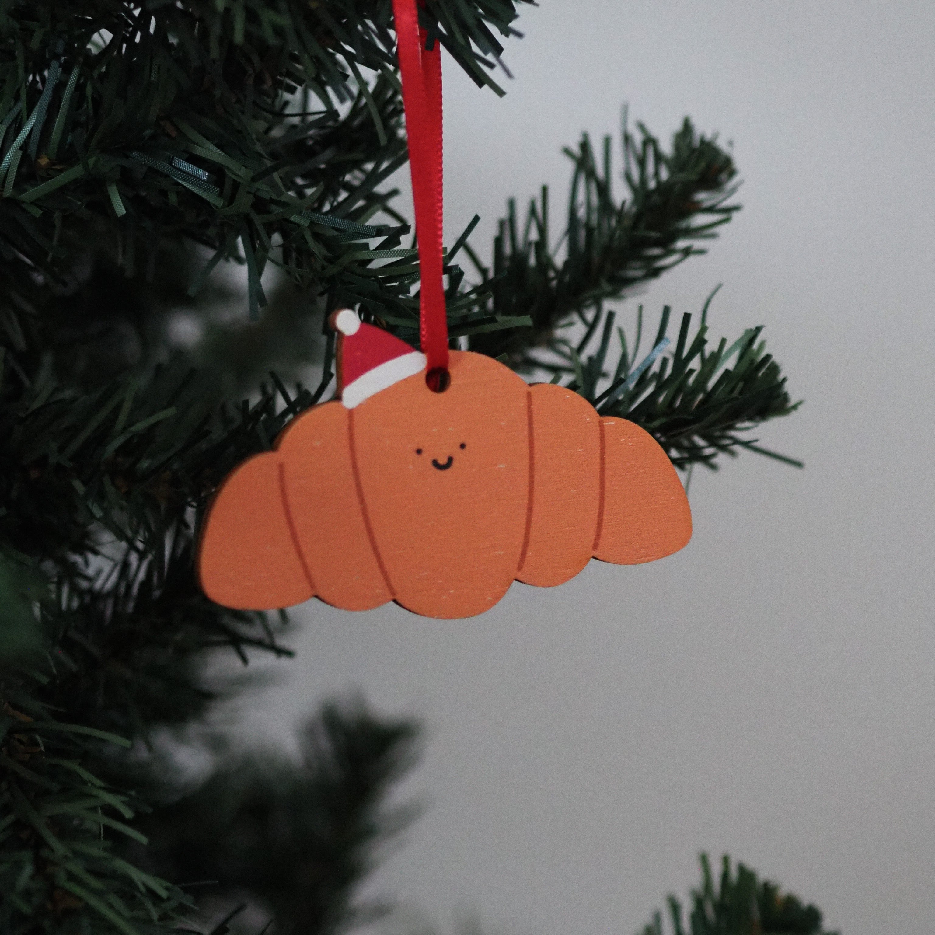 Cute Croissant Wooden Decoration