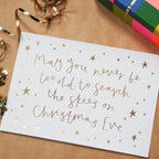 Search The Skies Gold Foil Print