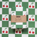 Cherry Check Tea Towel