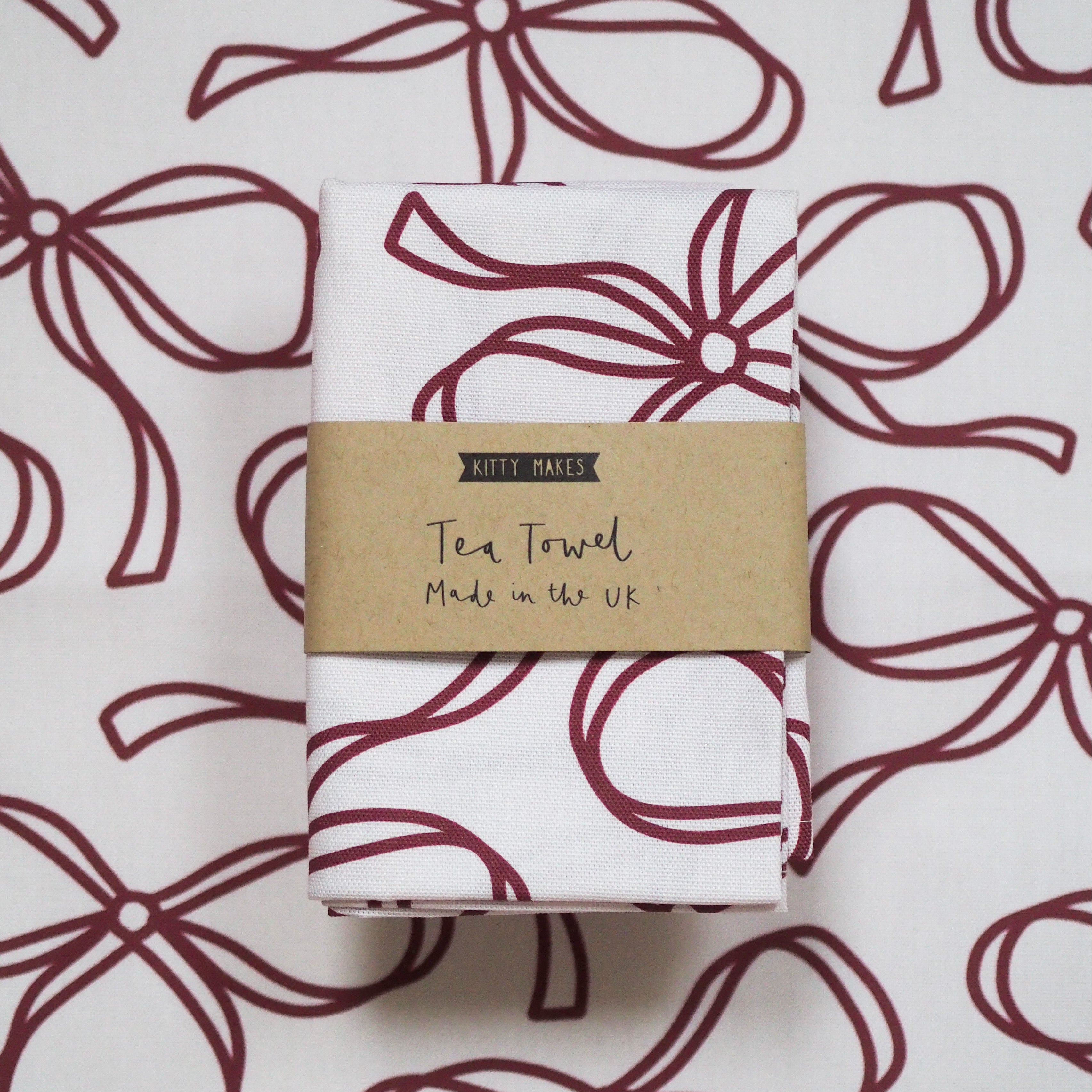 Bows Tea Towel
