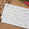 'Twas the night before Christmas Gold Foil Print