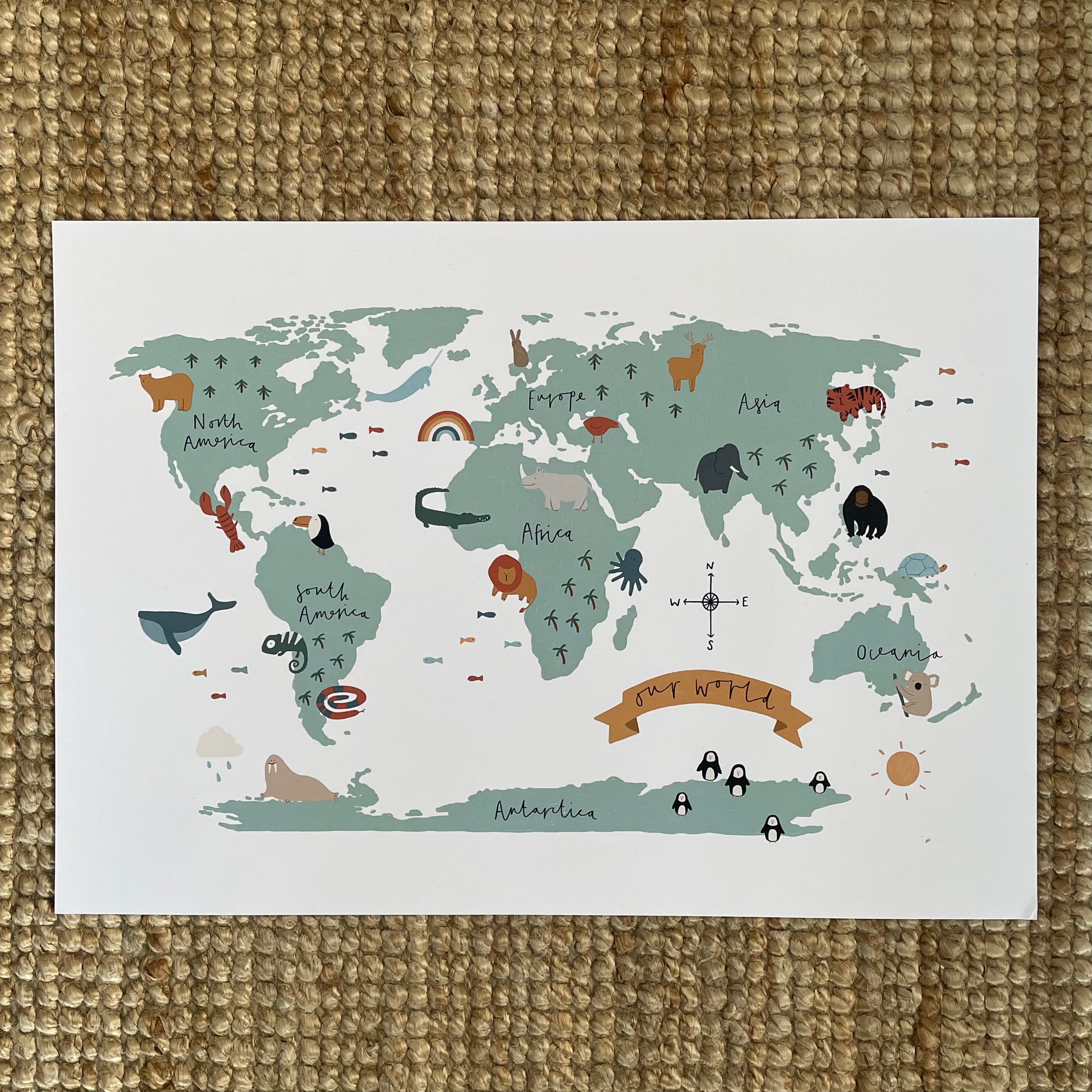 SECONDS - World Map - Green