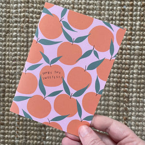 Sweet Peach Card