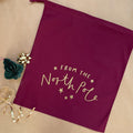North Pole Little Sack (Burgundy Colour)