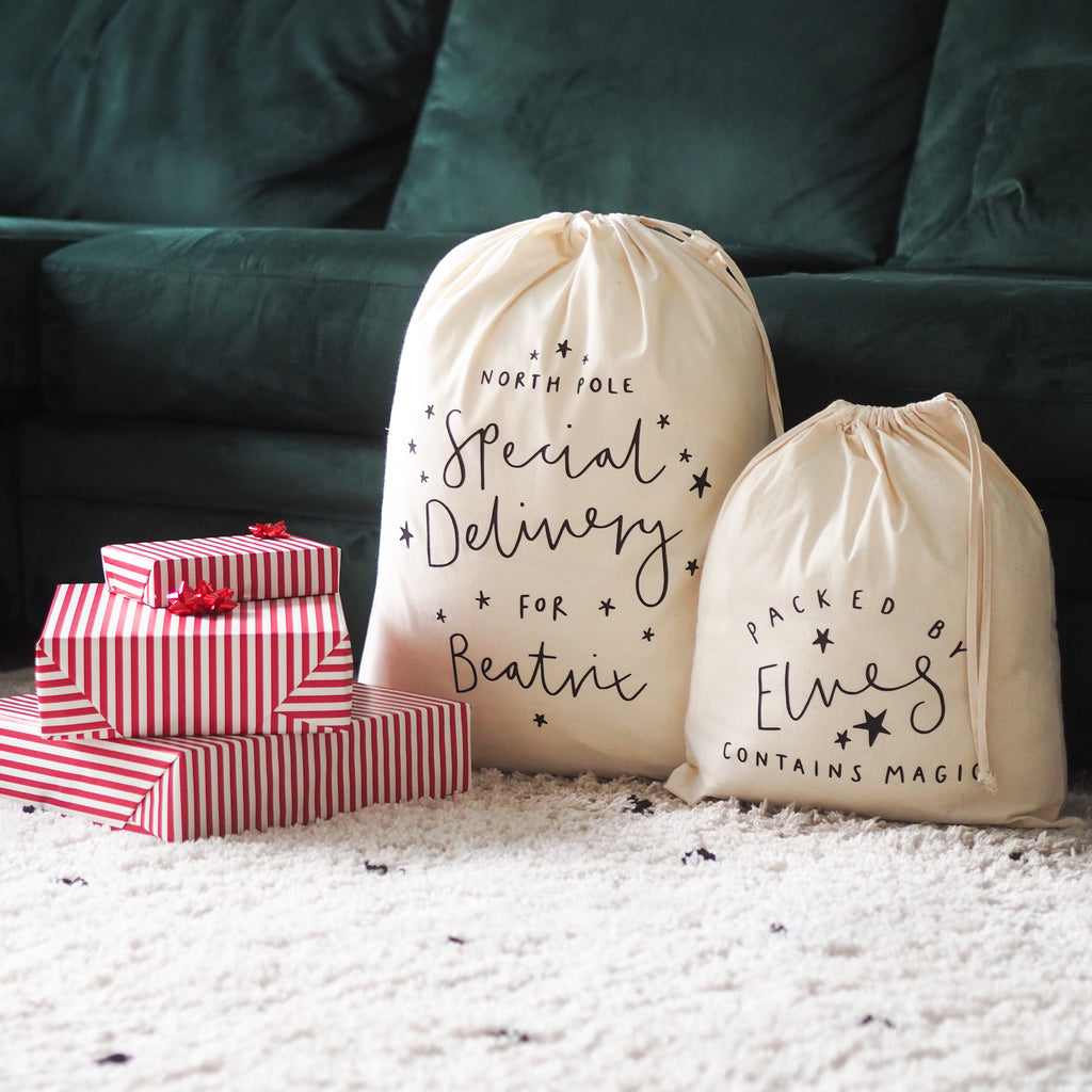 North Pole Special Delivery Personalised Sack