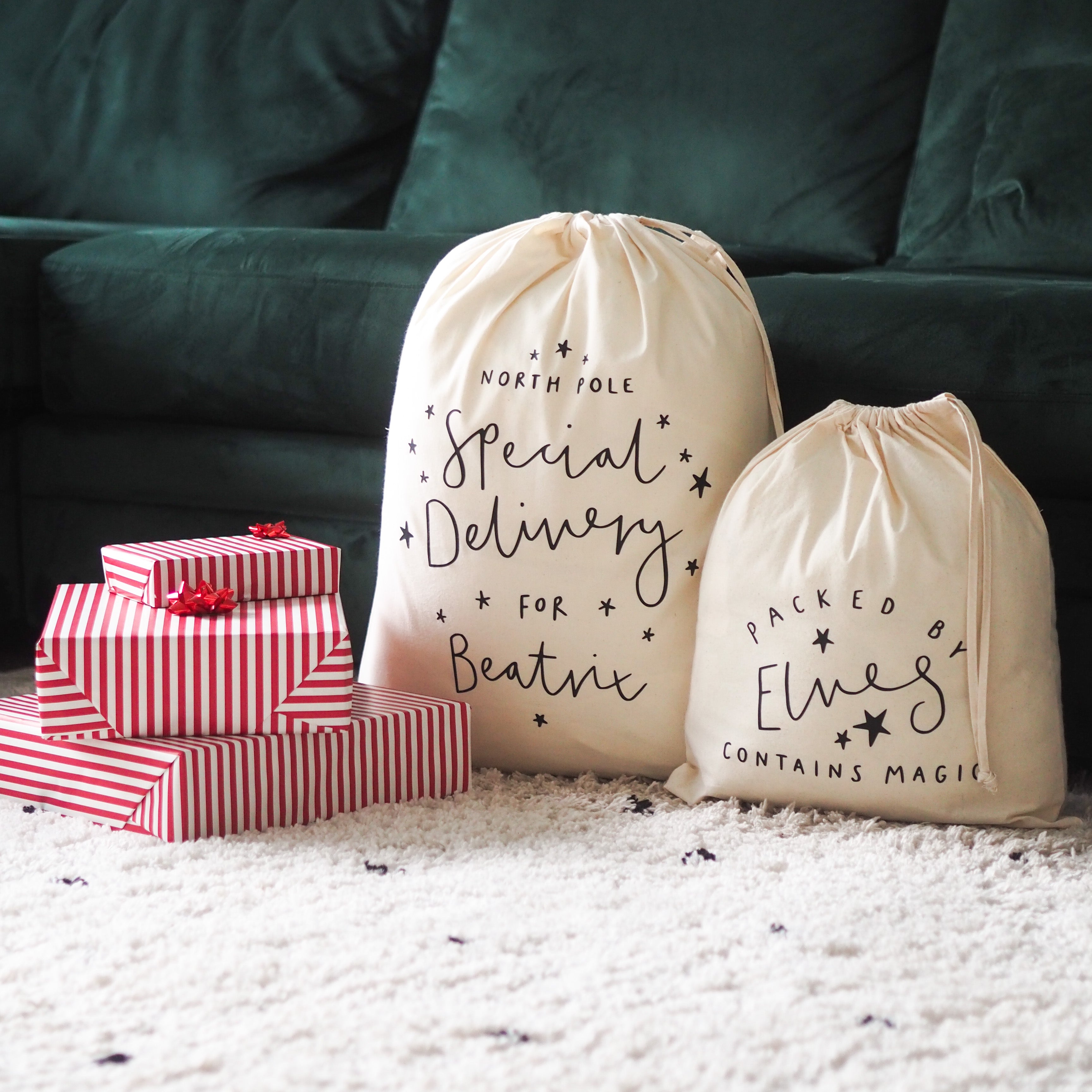 North Pole Special Delivery Personalised Sack