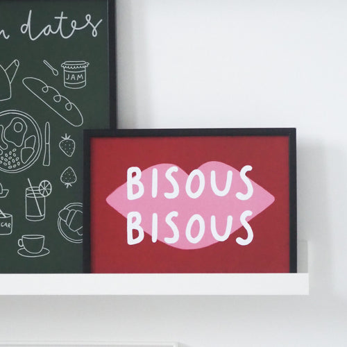 Bisous Bisous A4 Print