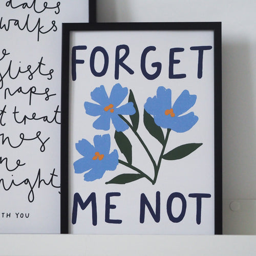 Forget Me Not A4 Print