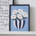 Blue Vase Print