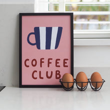 Load image into Gallery viewer, Coffee Club A4 Print