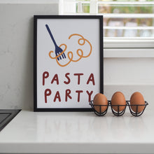 Load image into Gallery viewer, Pasta Party A4 Print