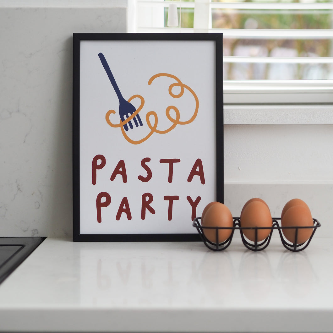 Pasta Party A4 Print