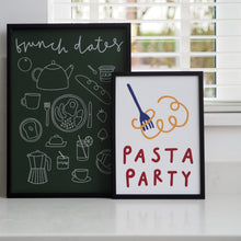 Load image into Gallery viewer, Pasta Party A4 Print