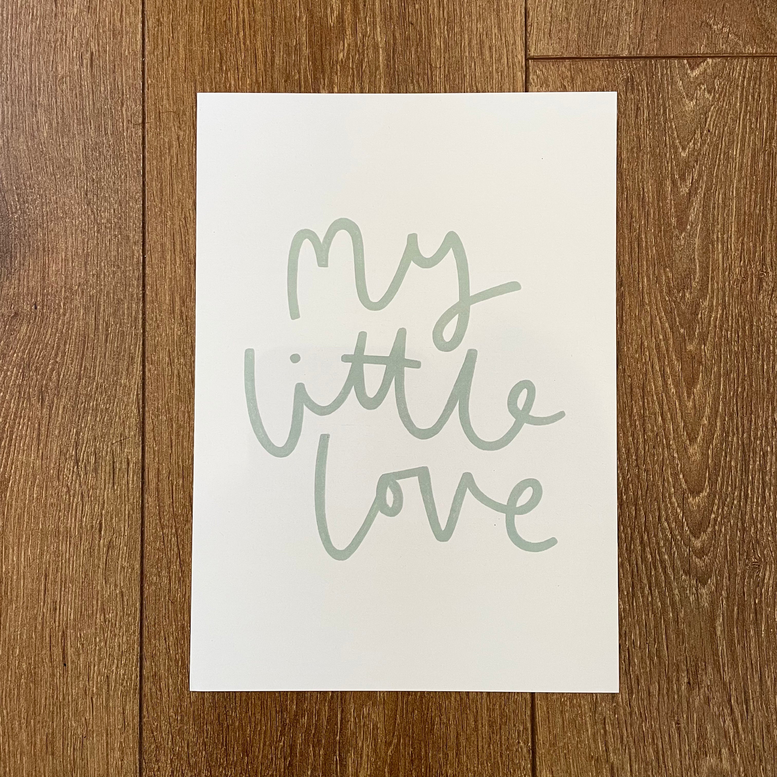 My Little Love - Seconds Print