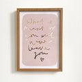 Meant For You Gold Foil Print