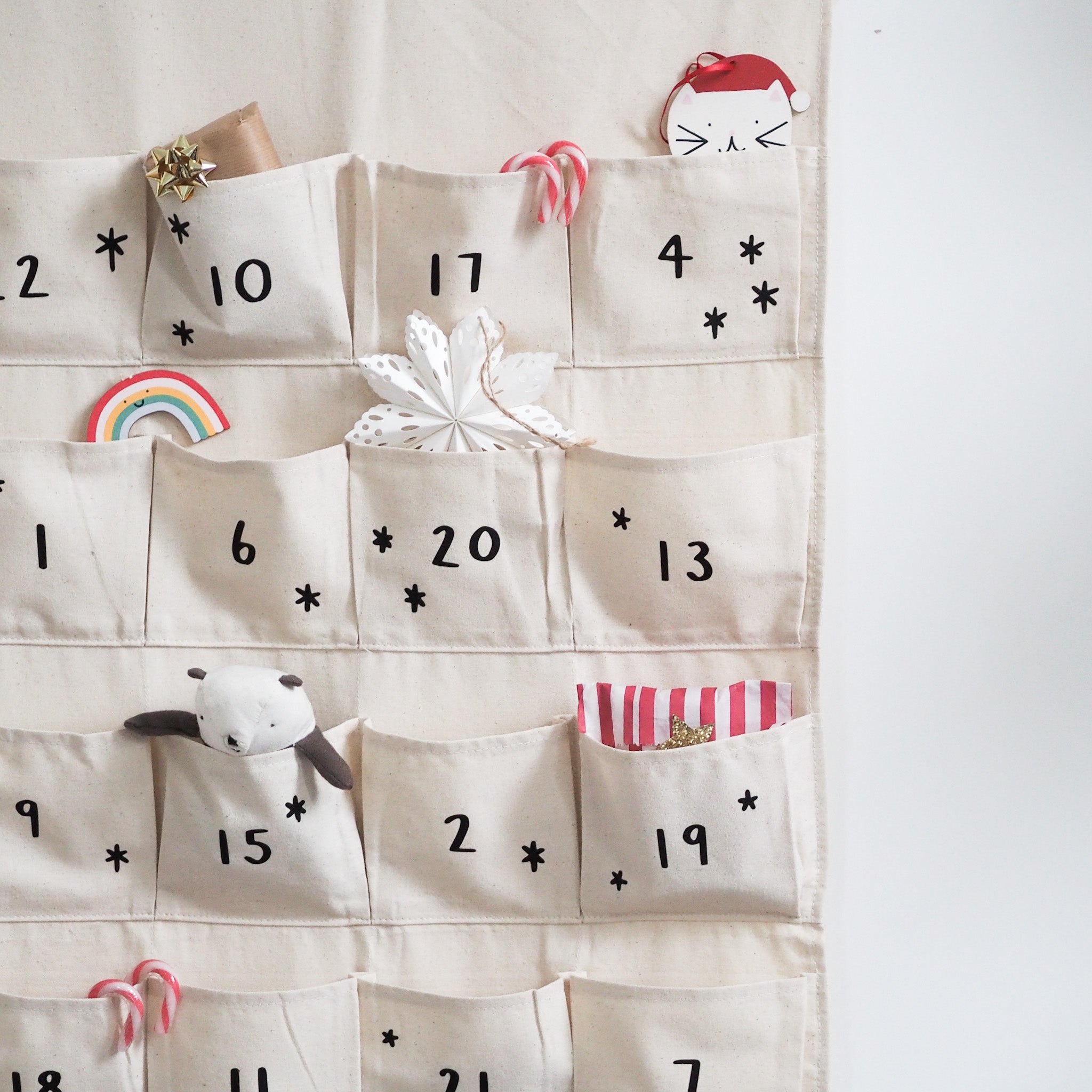 Personalised fabric Advent Calendar