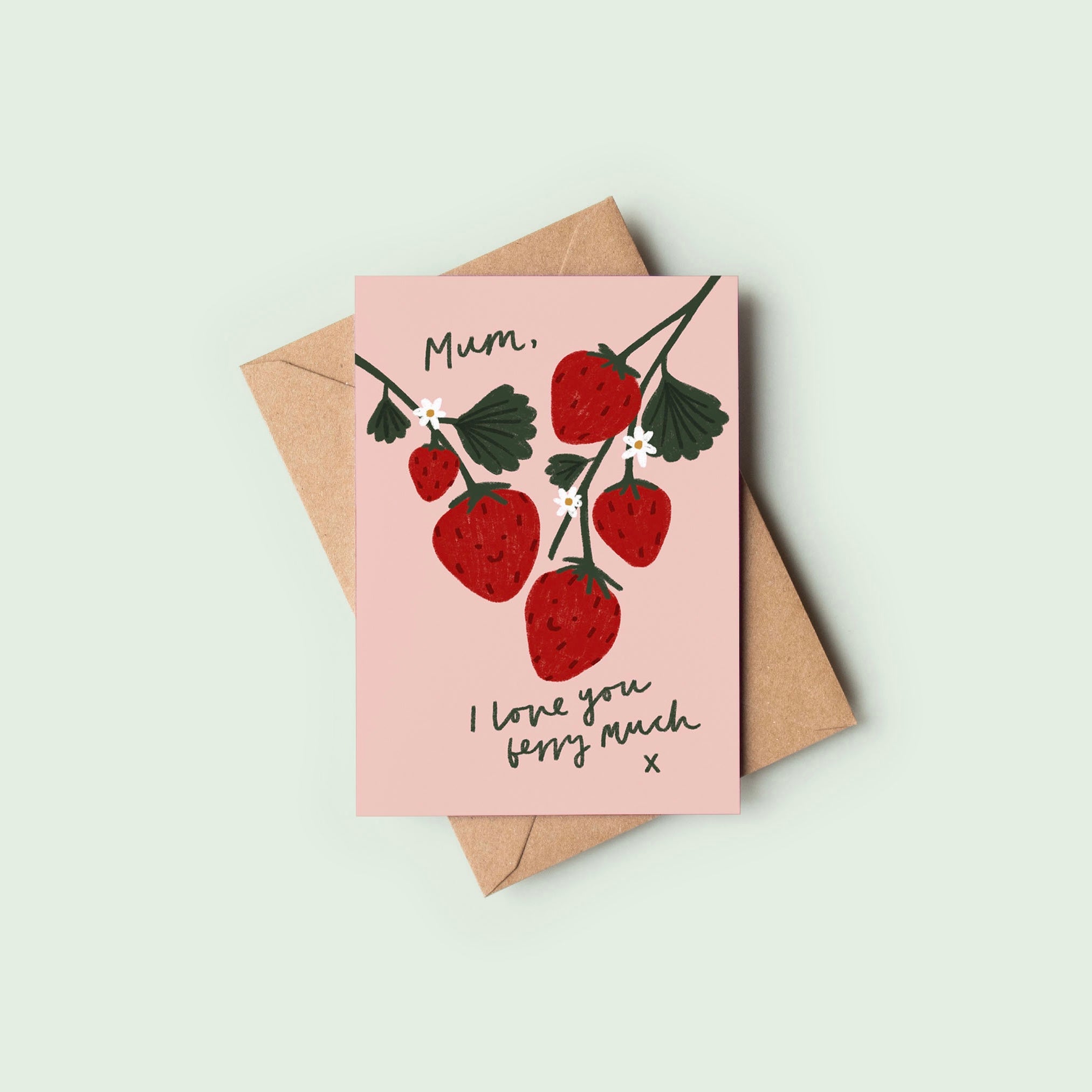 Mum, I Love You Berry Much Card