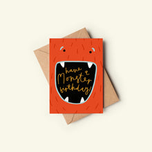 Load image into Gallery viewer, Monster Birthday Card