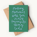 Making Memories Card