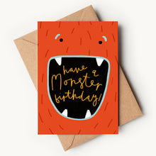 Load image into Gallery viewer, Monster Birthday Card