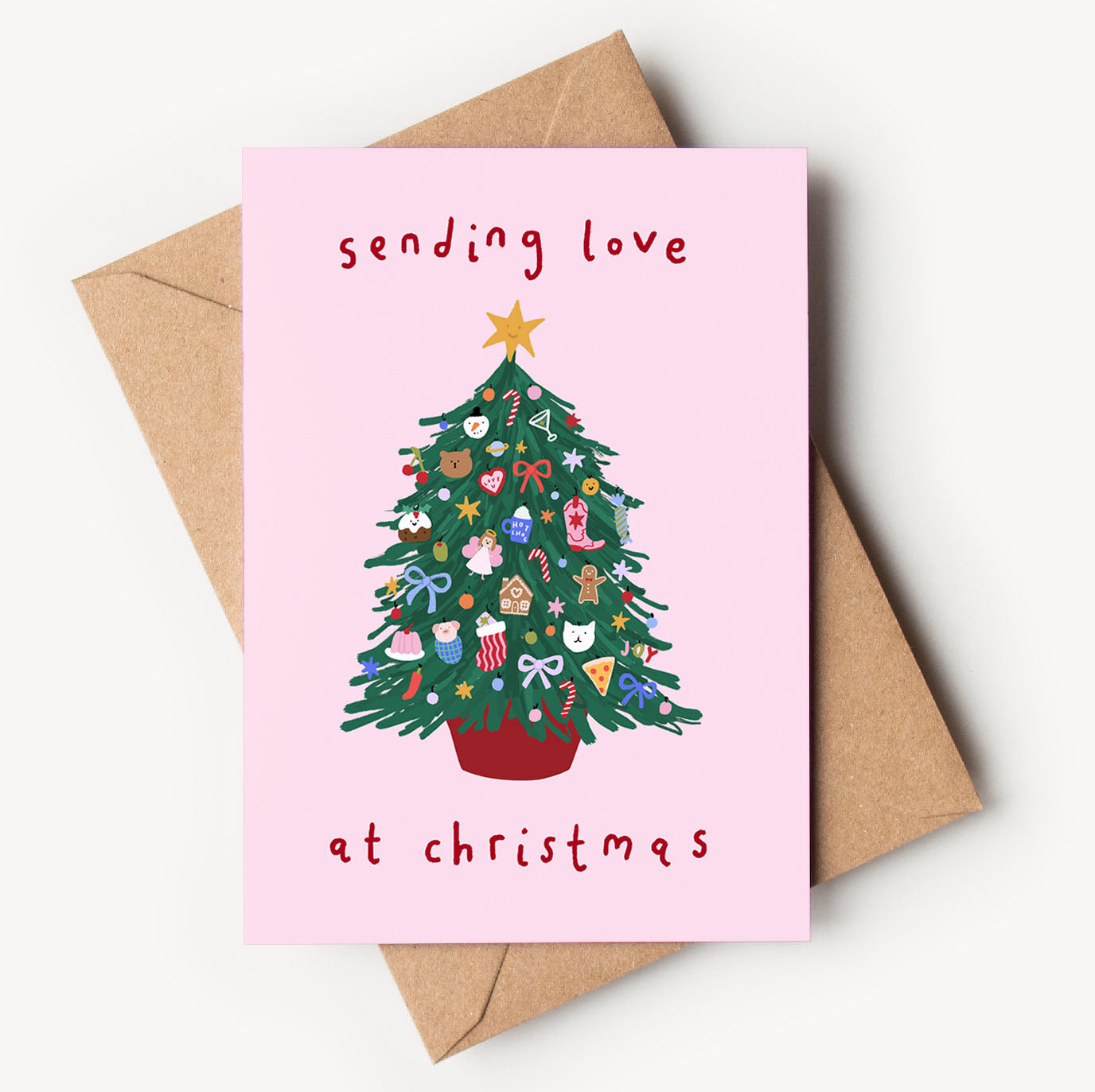 Sending Love at Christmas Card