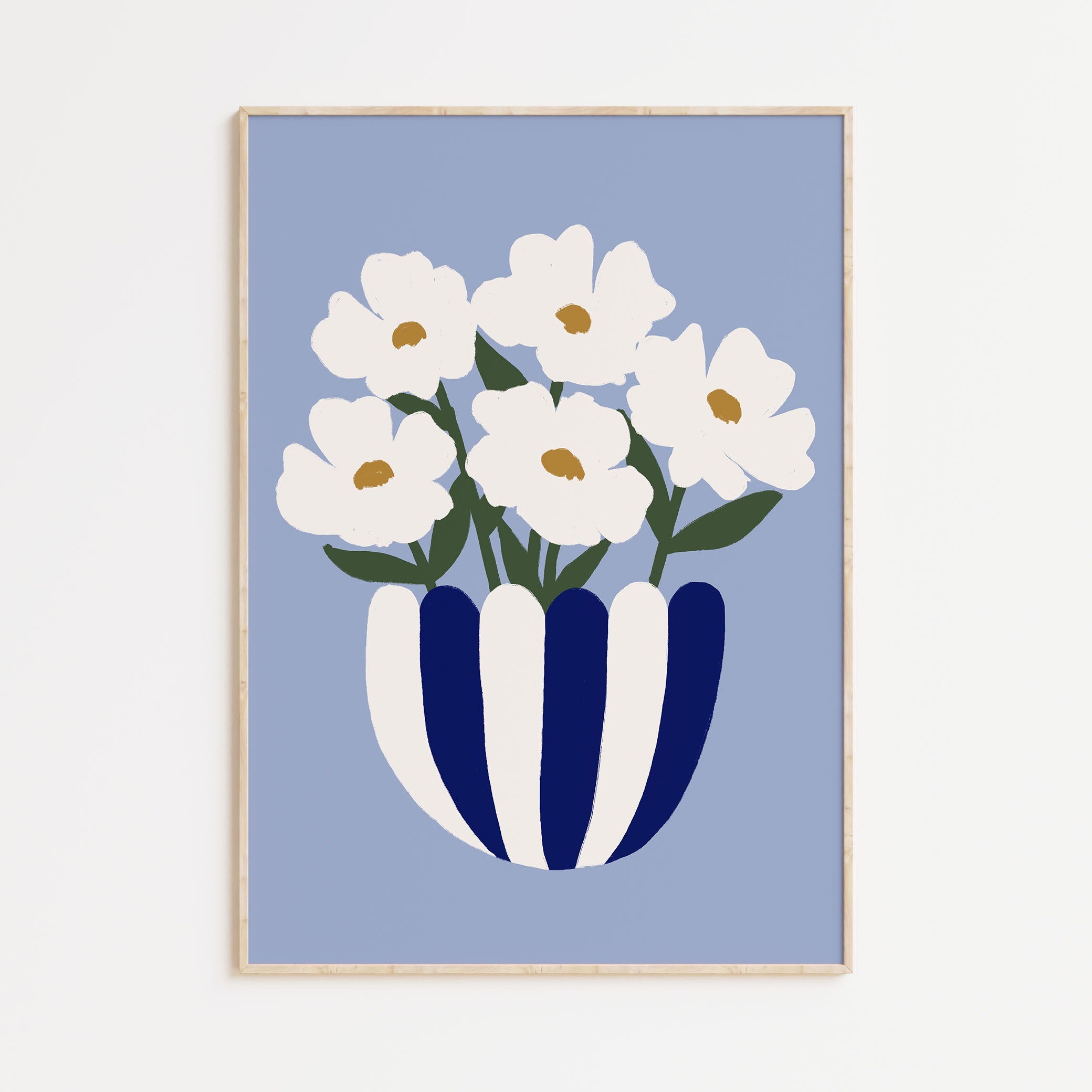 Blue Vase Print