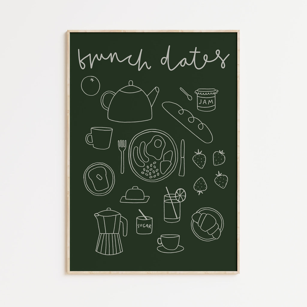 Brunch Dates A3 Print
