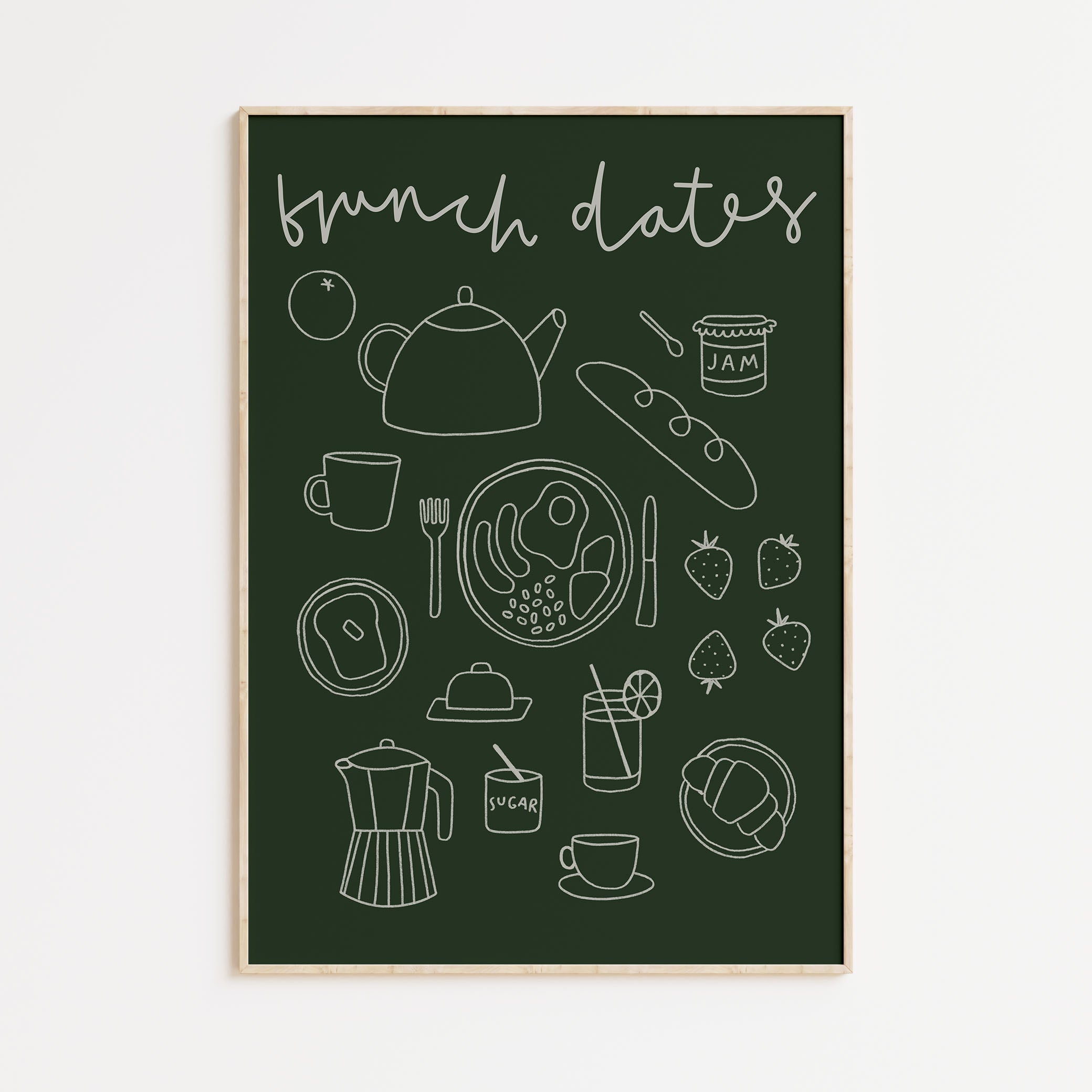 Brunch Dates A3 Print