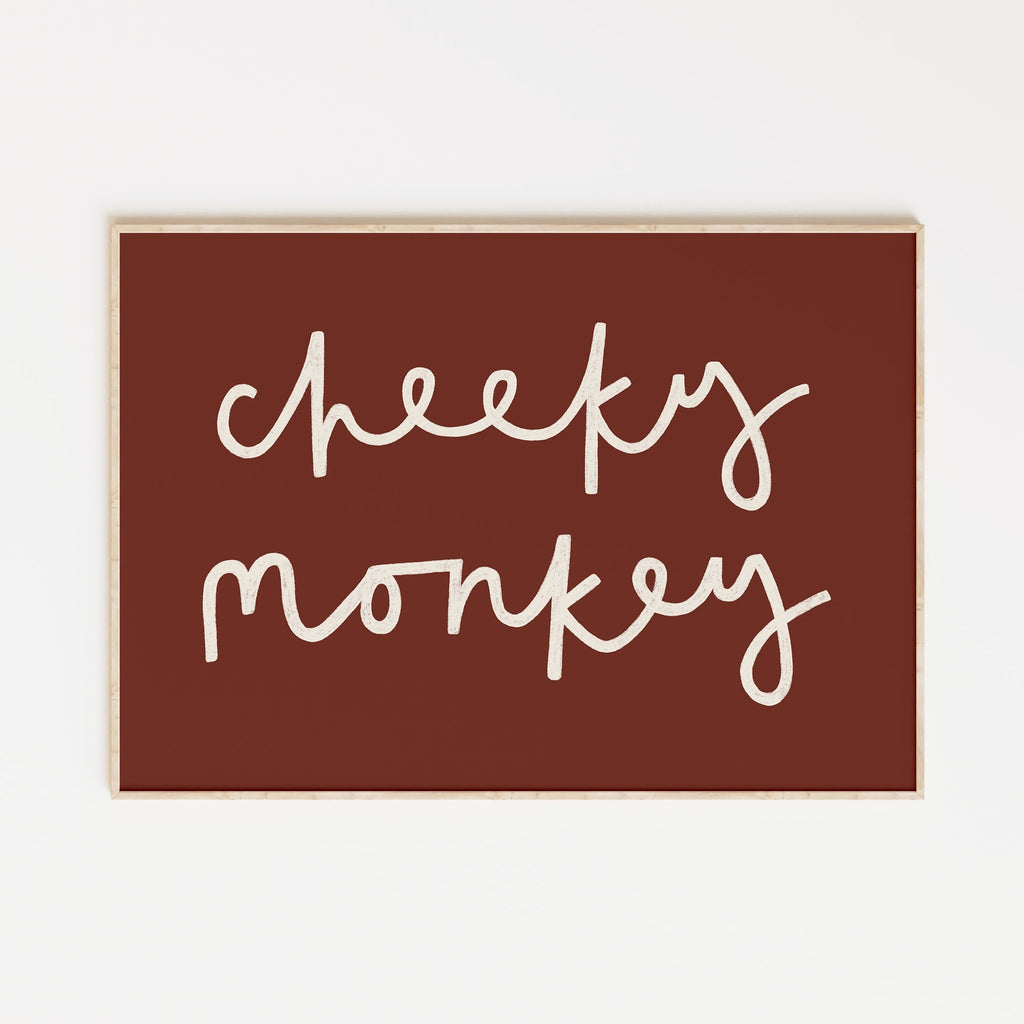 Cheeky Monkey A4 Print