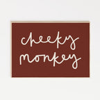 Cheeky Monkey A4 Print