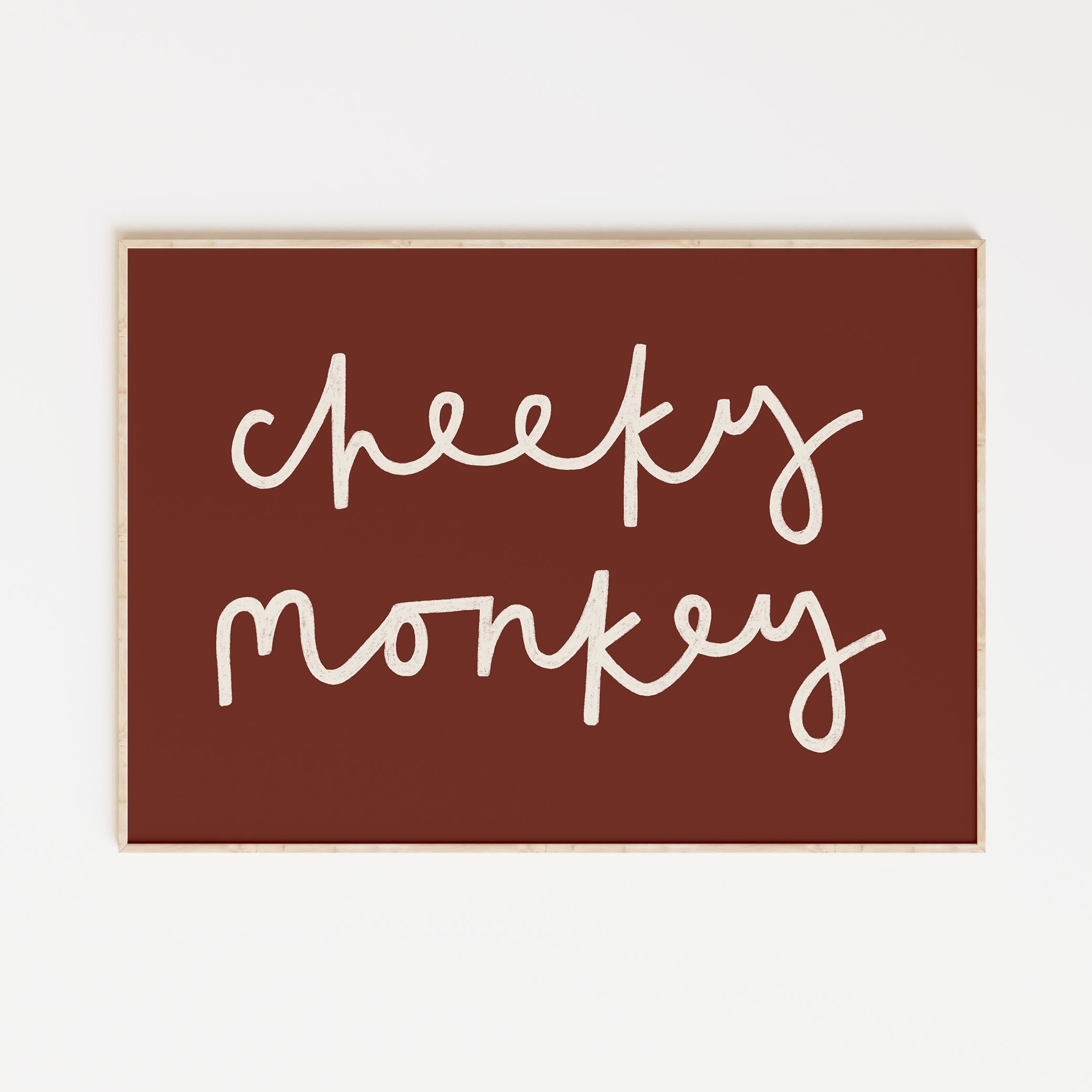Cheeky Monkey A4 Print