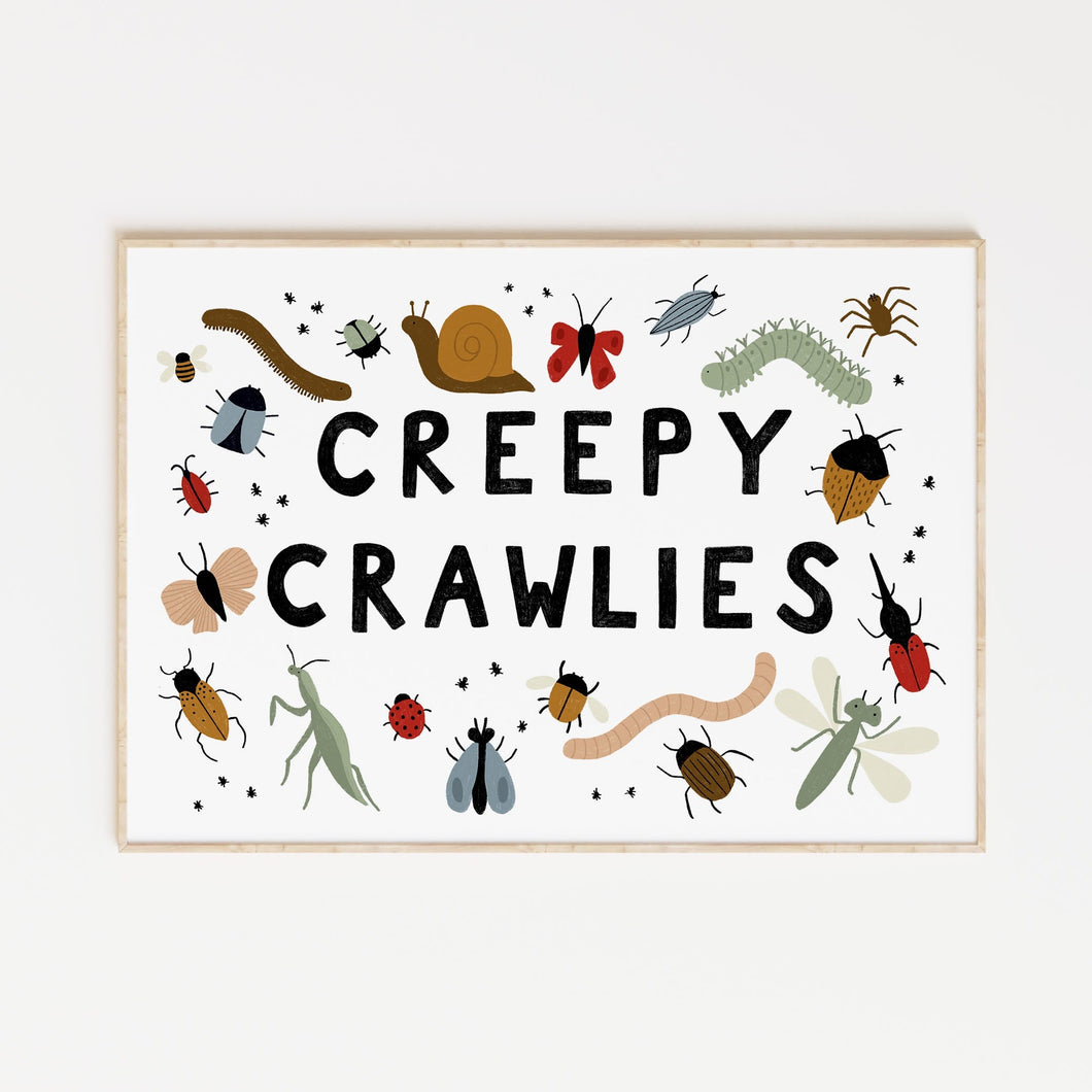 Creepy Crawlies A4 Print