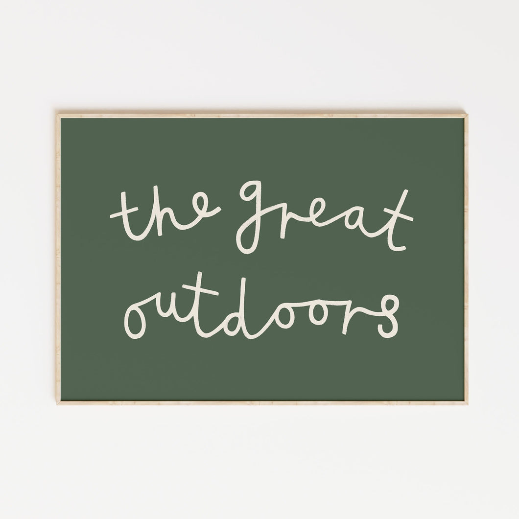 The Great Outdoors A4 Print