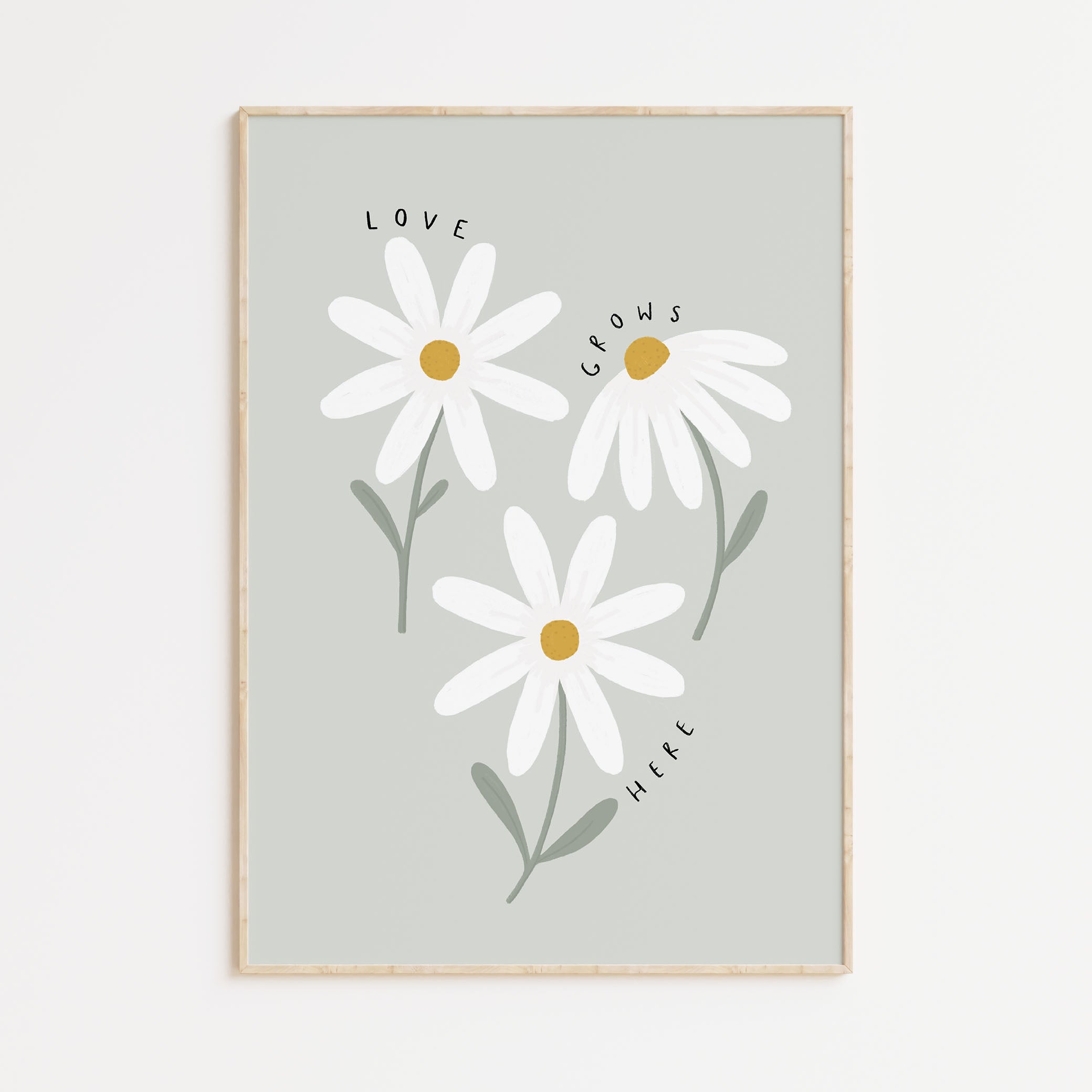 Love Grows Here A4 Print