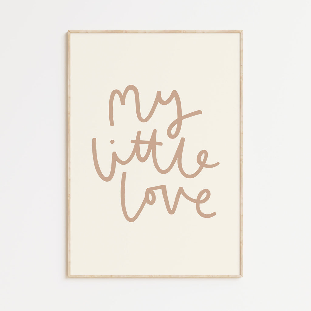 My Little Love A4 Print (Neutral)