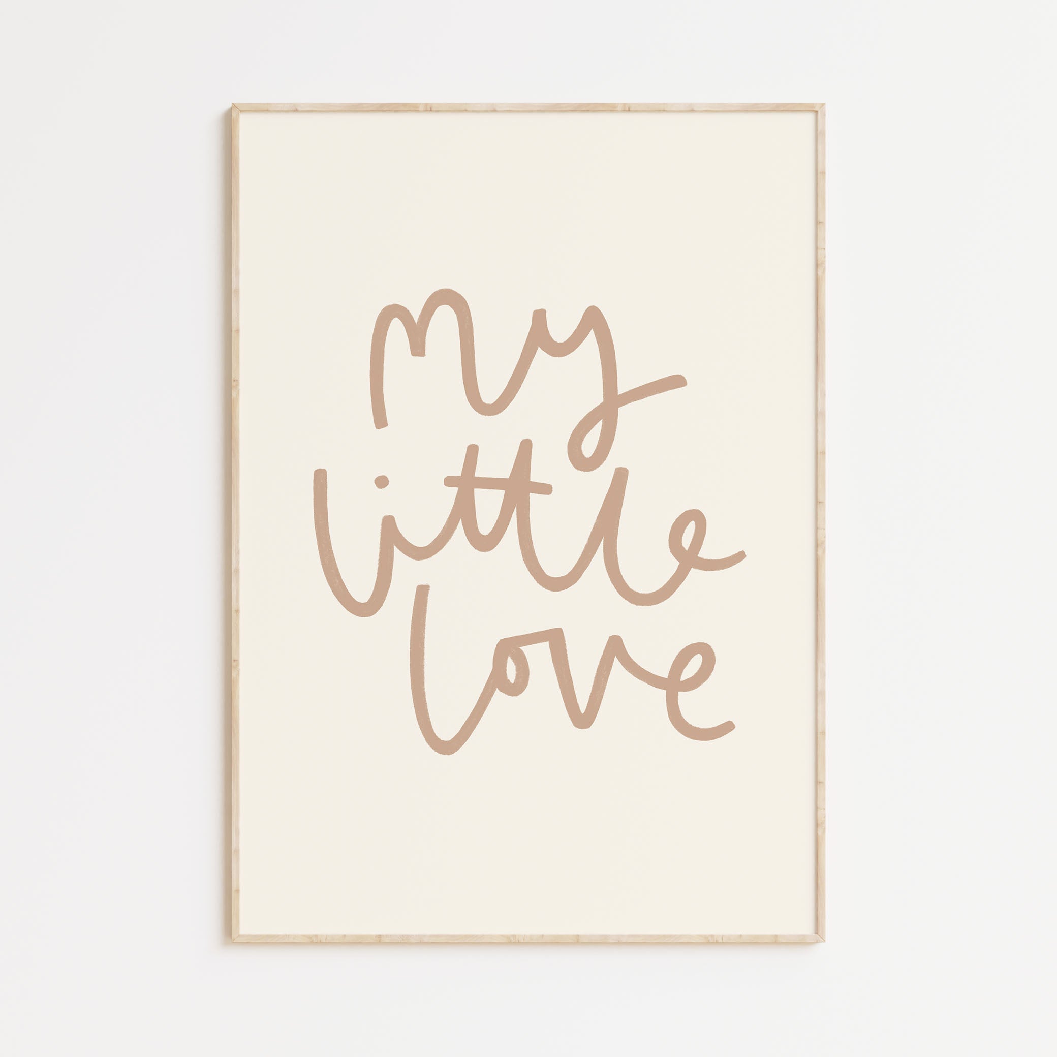 My Little Love A4 Print (Neutral)