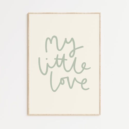 My Little Love A4 Print (Green)