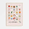 Colourful Alphabet Print