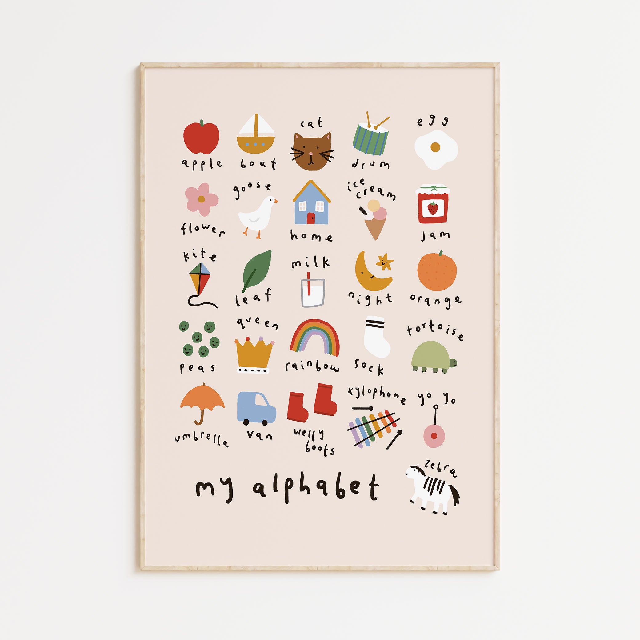Colourful Alphabet Print