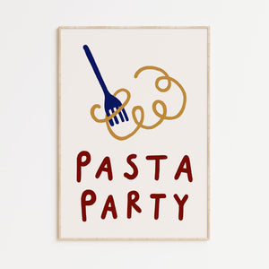 Pasta Party A4 Print