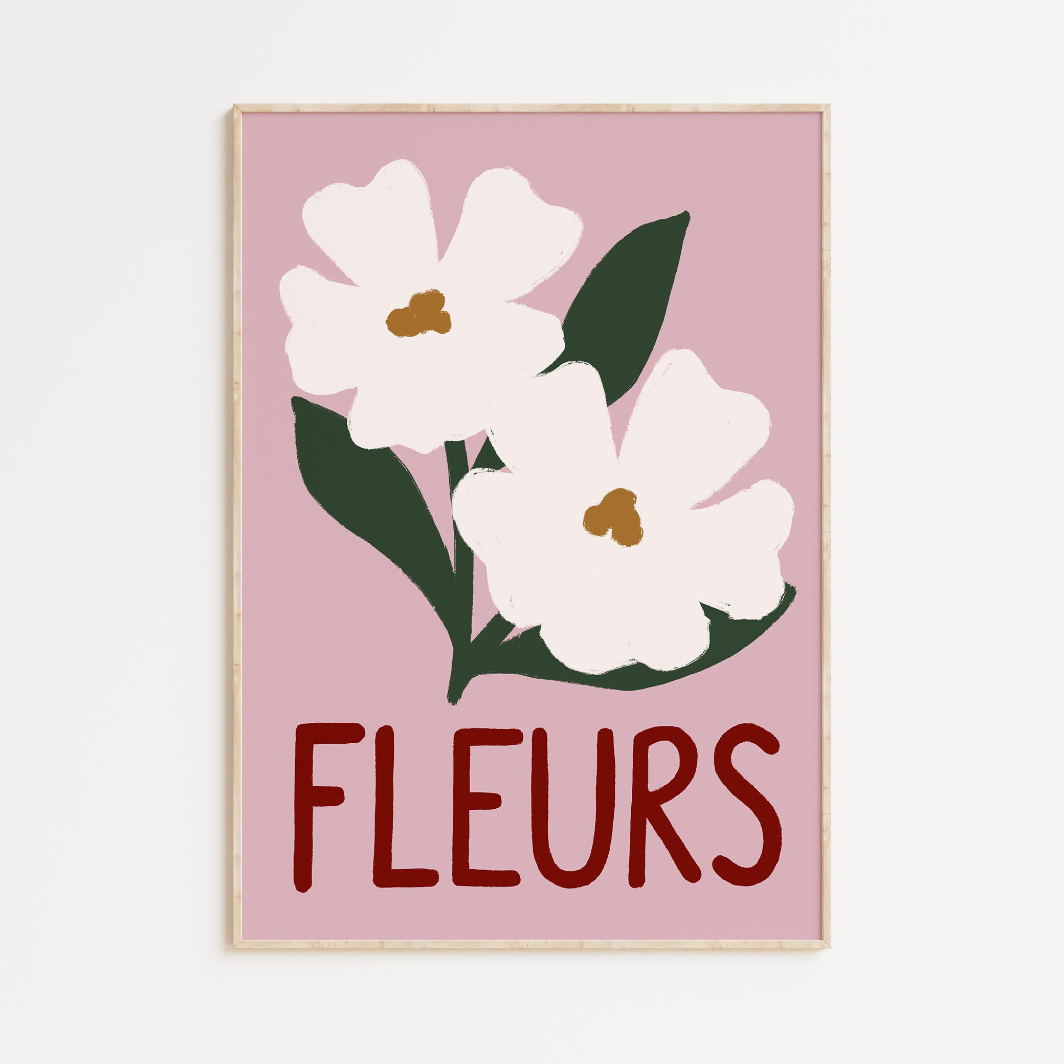 Fleurs - Pink A4 Print