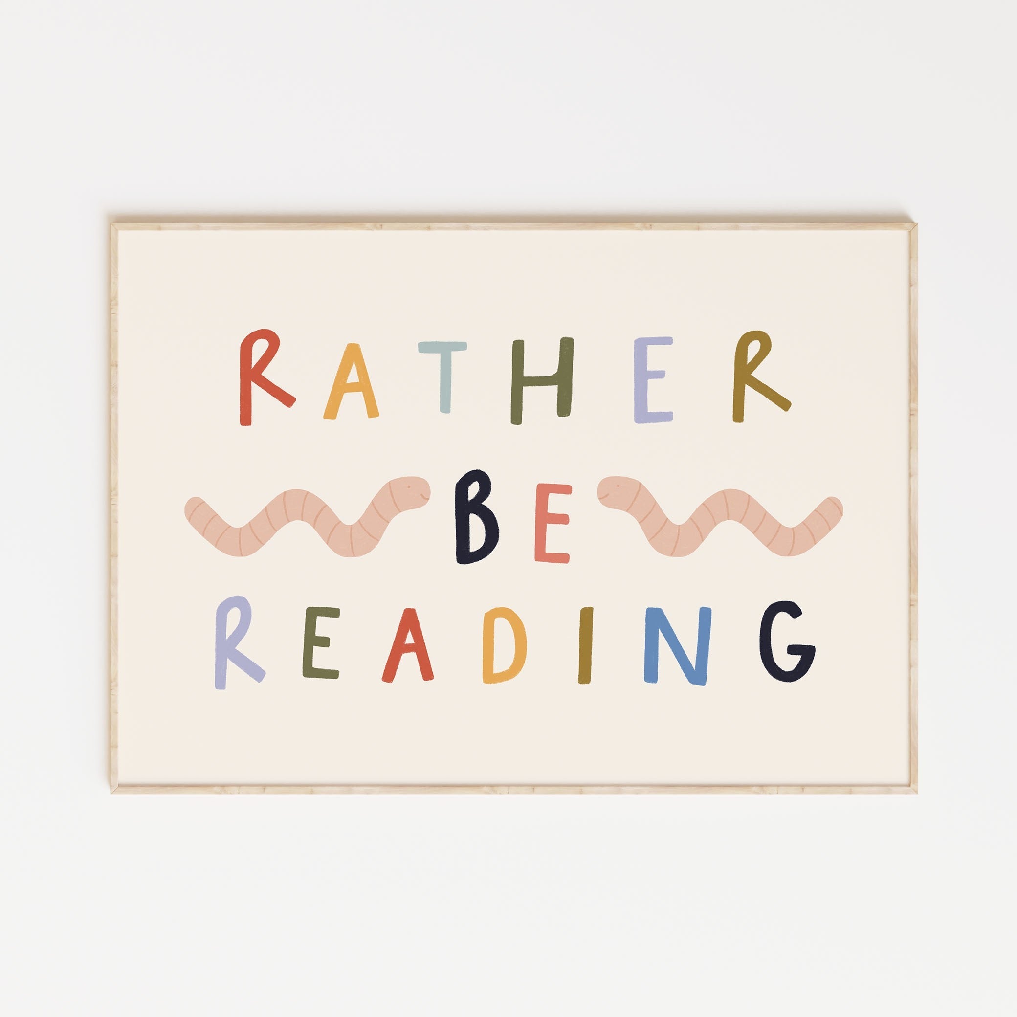 Rather Be Reading A4 Print