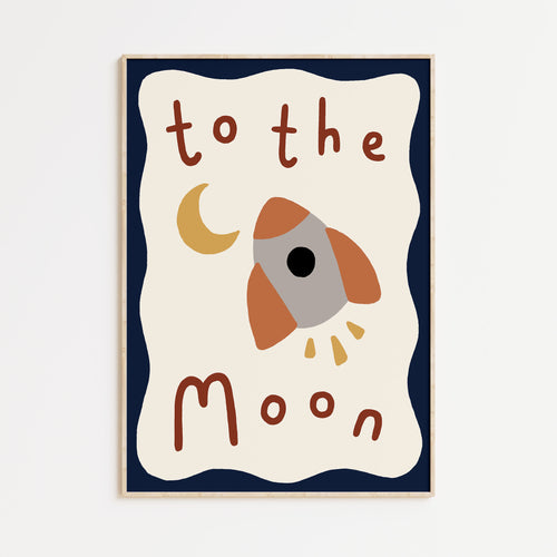 To the Moon A4 Print