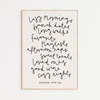 Weekends With You Print